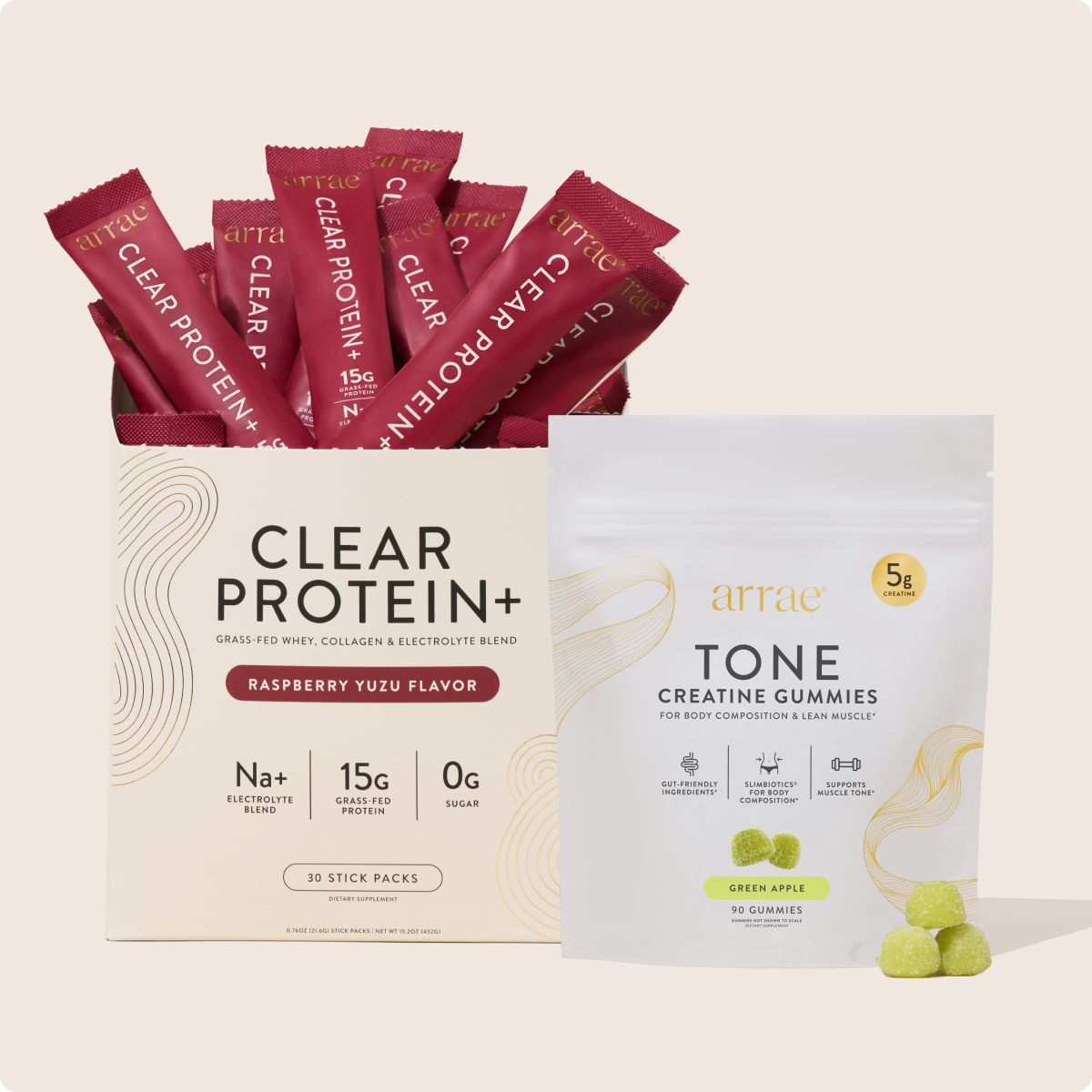 Duo Sculpter Éclat Gummies | Créatine, Protéines Claires, Sans Sucre Ajouté 1