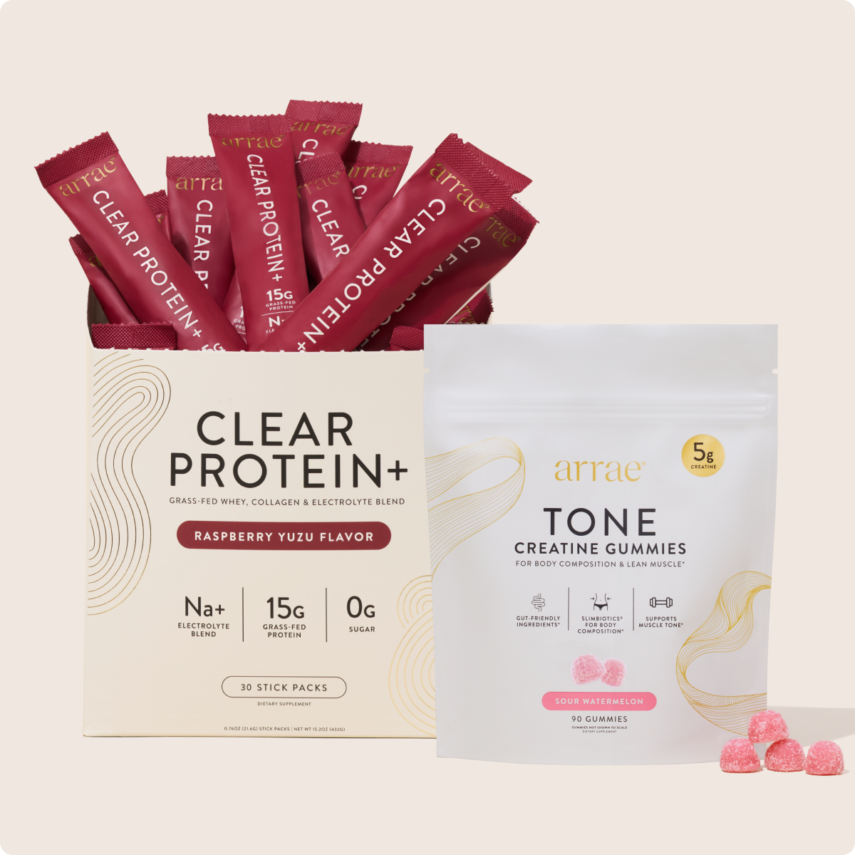 Duo Sculpter Éclat Gummies | Créatine, Protéines Claires, Sans Sucre Ajouté 2