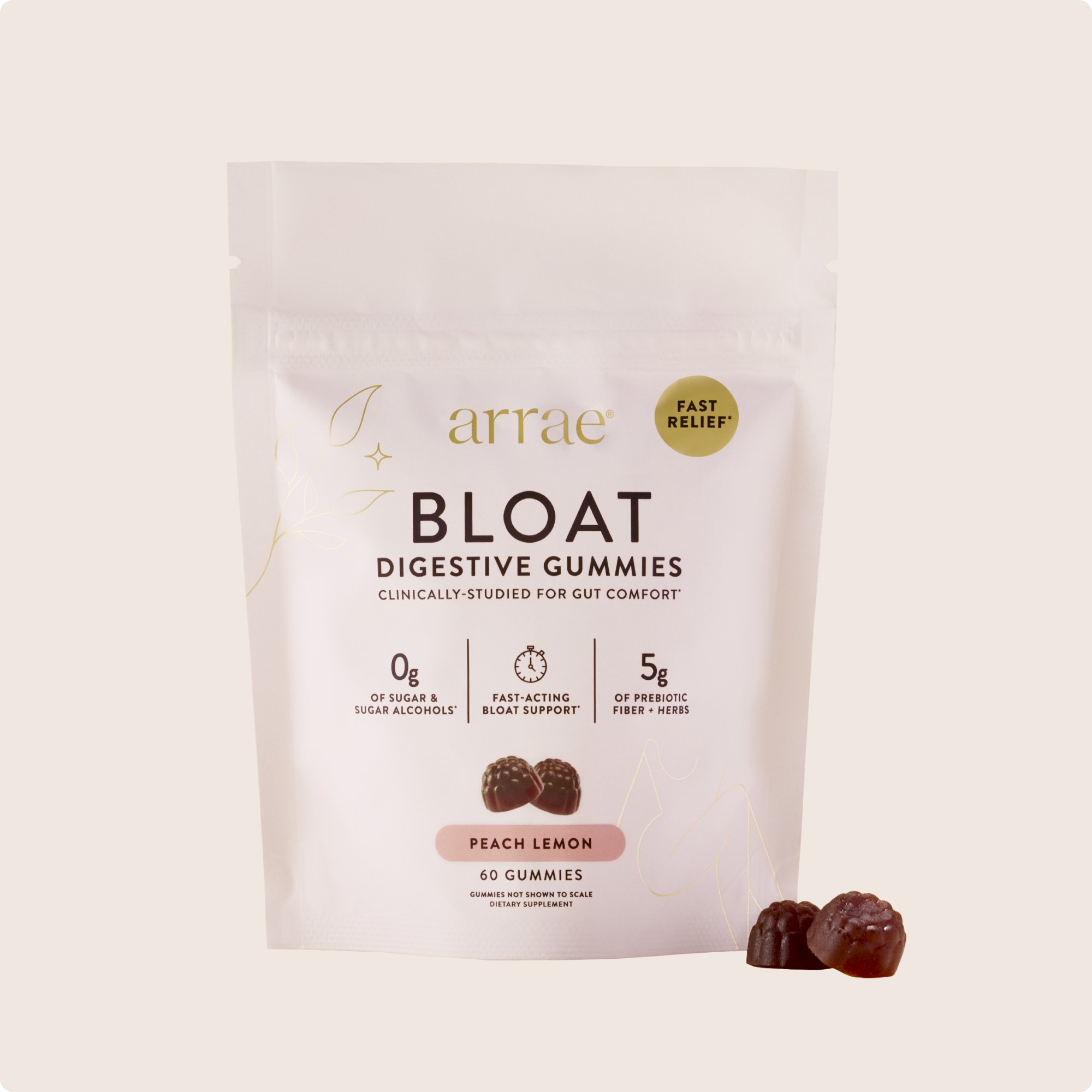 Pêche Citron Gummies | Soulagement Digestif Naturel 0