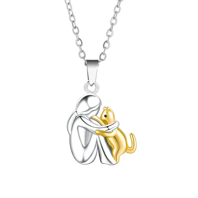 Elisa - Κολιέ με κρεμαστό σε σχήμα γάτας