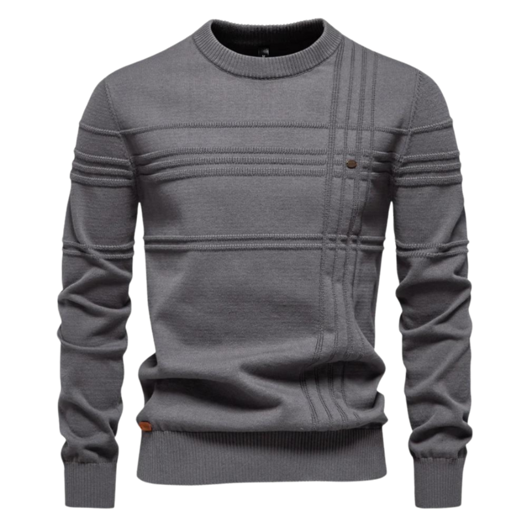 MIRAVO | Κομψό ανδρικό πουλόβερ με σχέδιο καρό