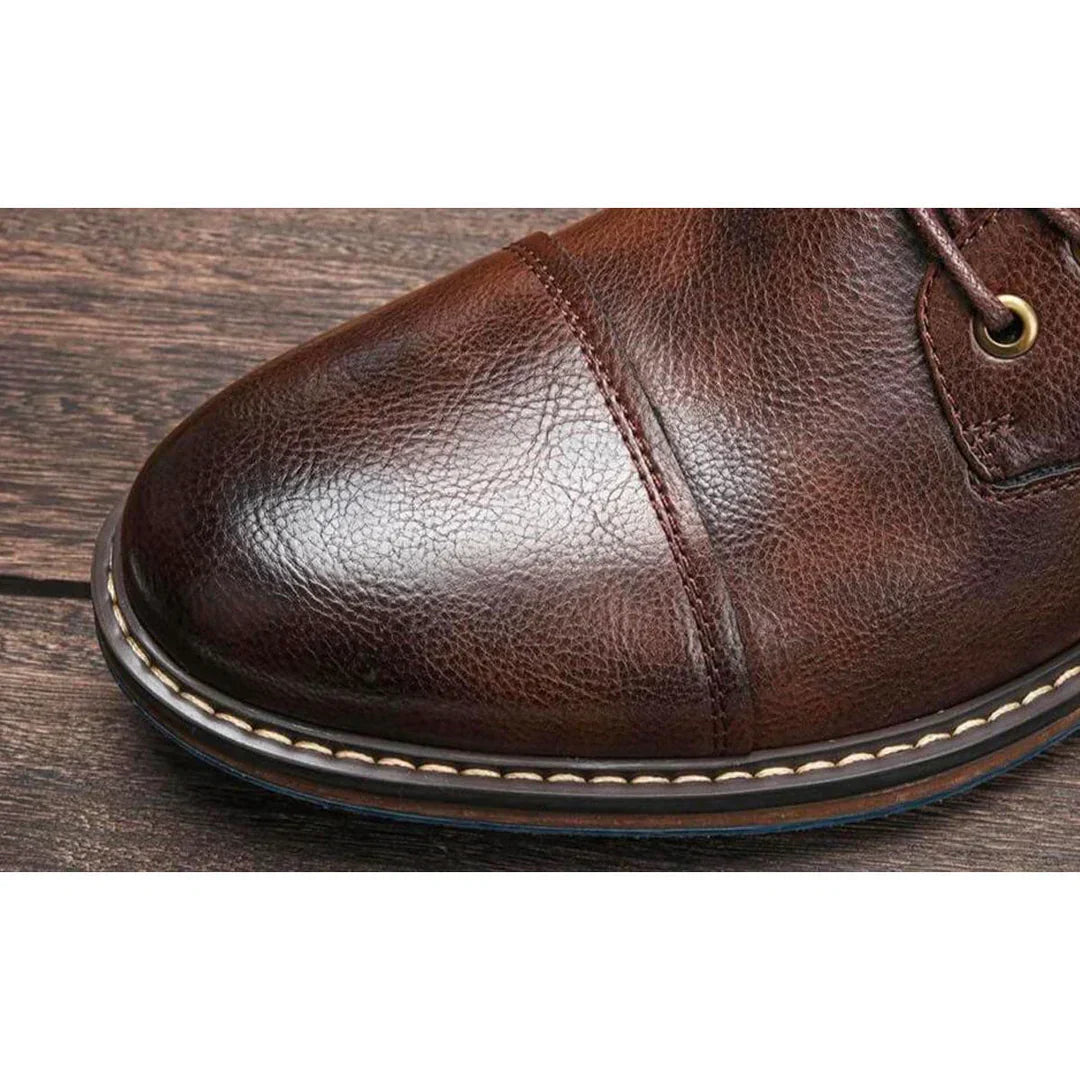 Dawson™ | Δερμάτινα Oxford Μποτάκια