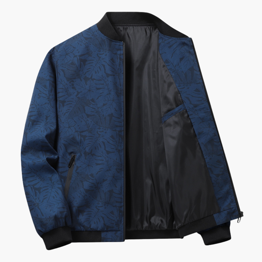 Κομψό ανδρικό bomber jacket