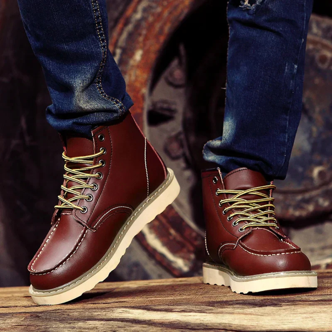Cole™ | Vintage Δερμάτινες Μπότες