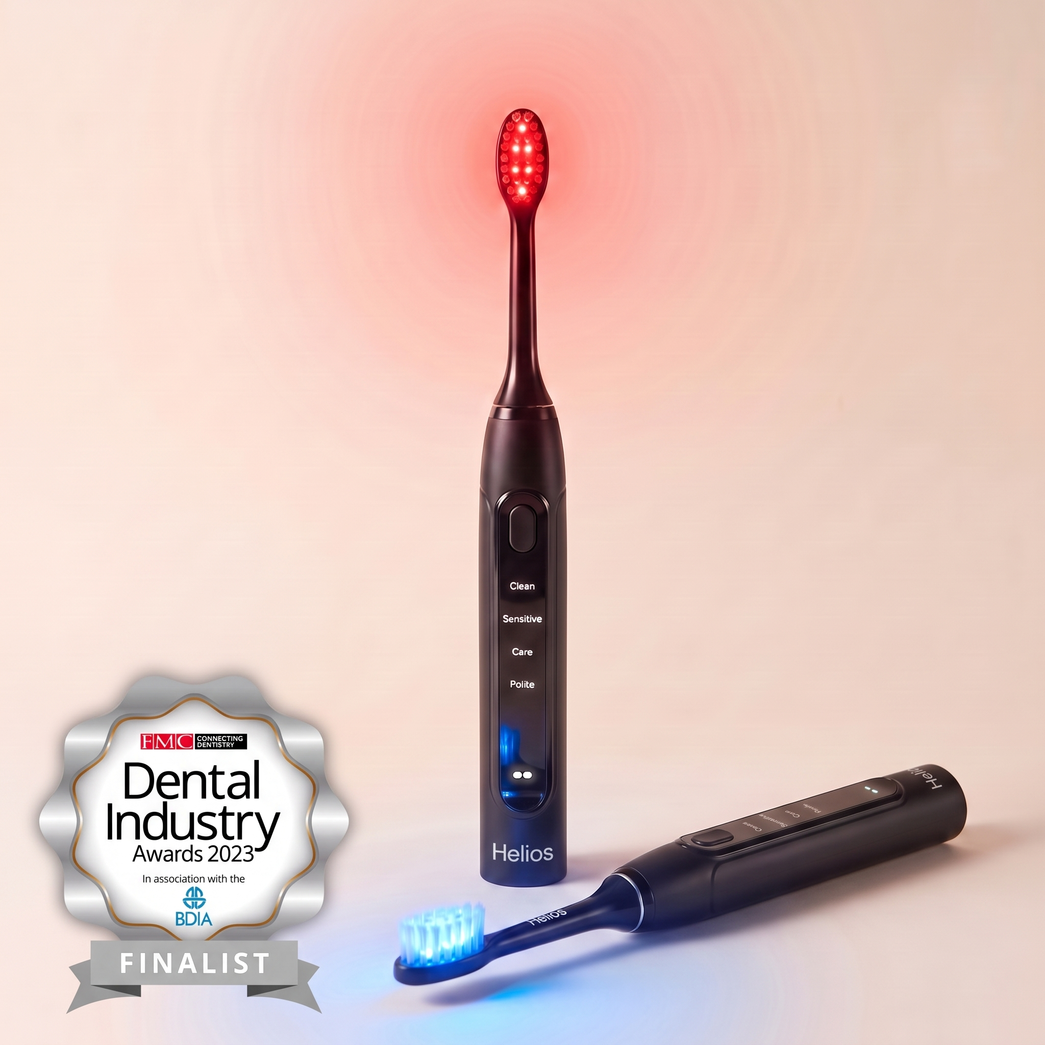Brosse à dents électrique Helios à lumière rouge et bleue 0