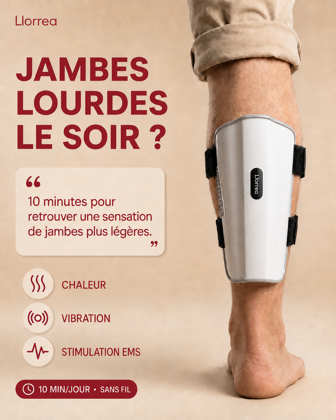 Libérez vos mollets lourds et tendus en seulement 10 minutes