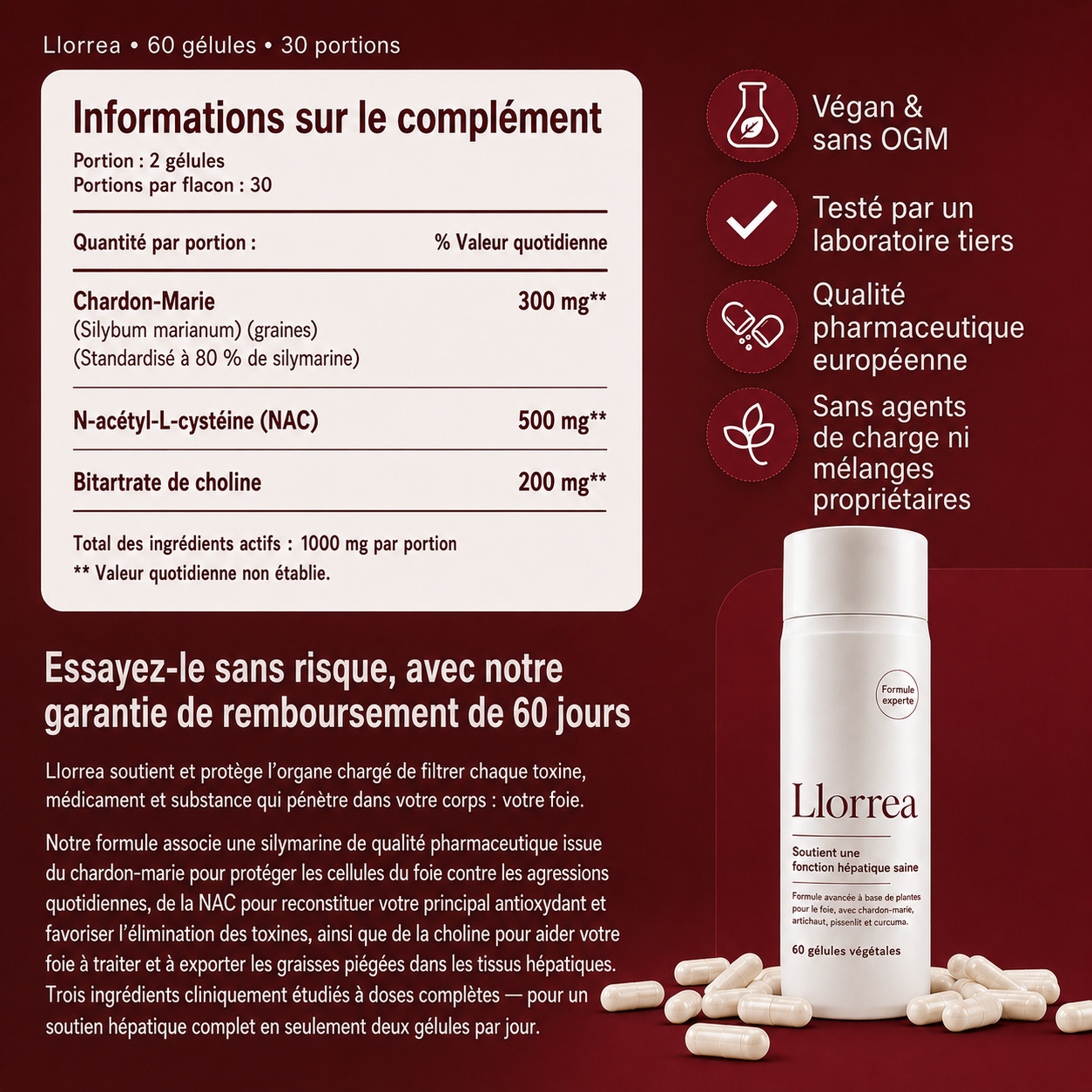 Foie Léger — Soutien et récupération du foie par Llorrea™