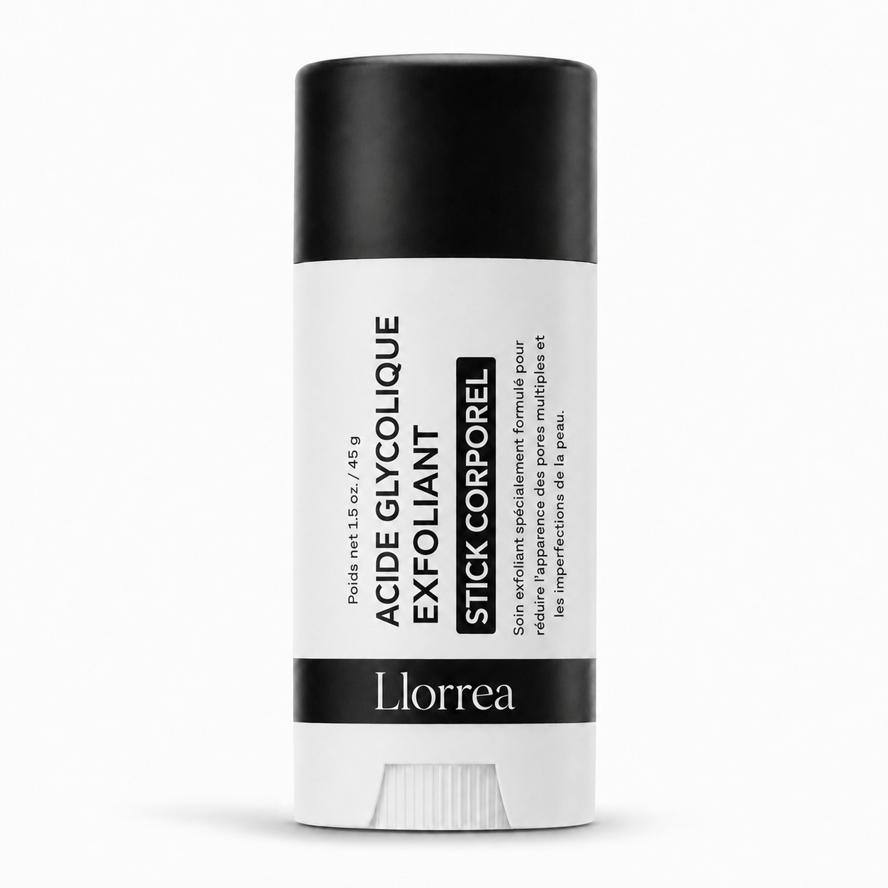 Llorrea — Stick Corps Lissant à l'Acide Glycolique 7%