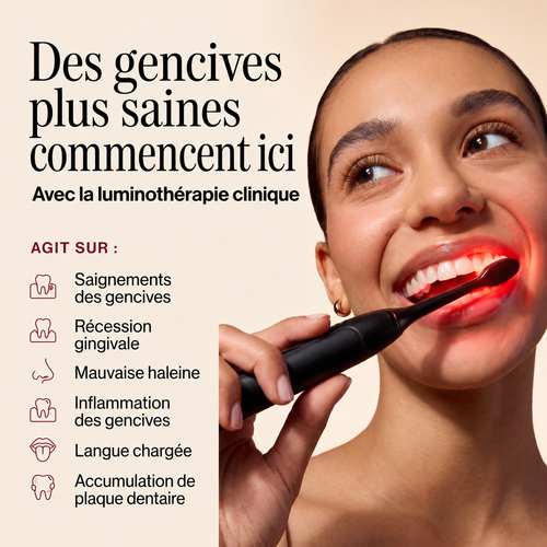 Brosse à dents Llorrea à lumière rouge + bleue