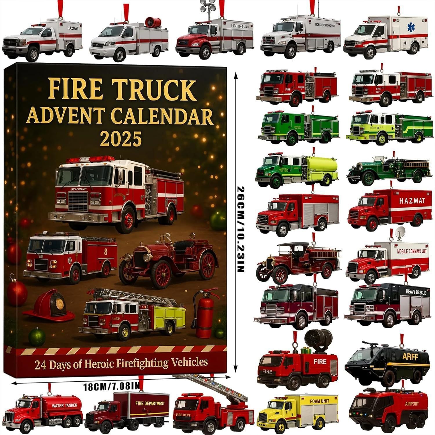 🚒 Ημερολόγιο Αδβεντ Wozów Strażackich 2025
