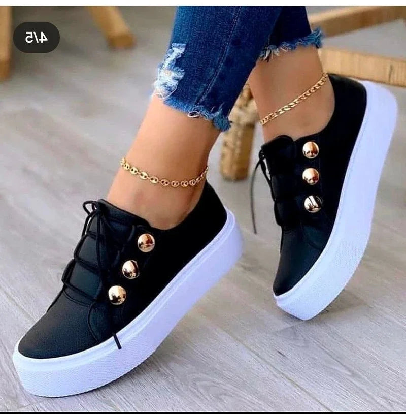 Σαρένα | Ορθοπεδικά Sneakers Πλατφόρμας με Στρογγυλή Μύτη™