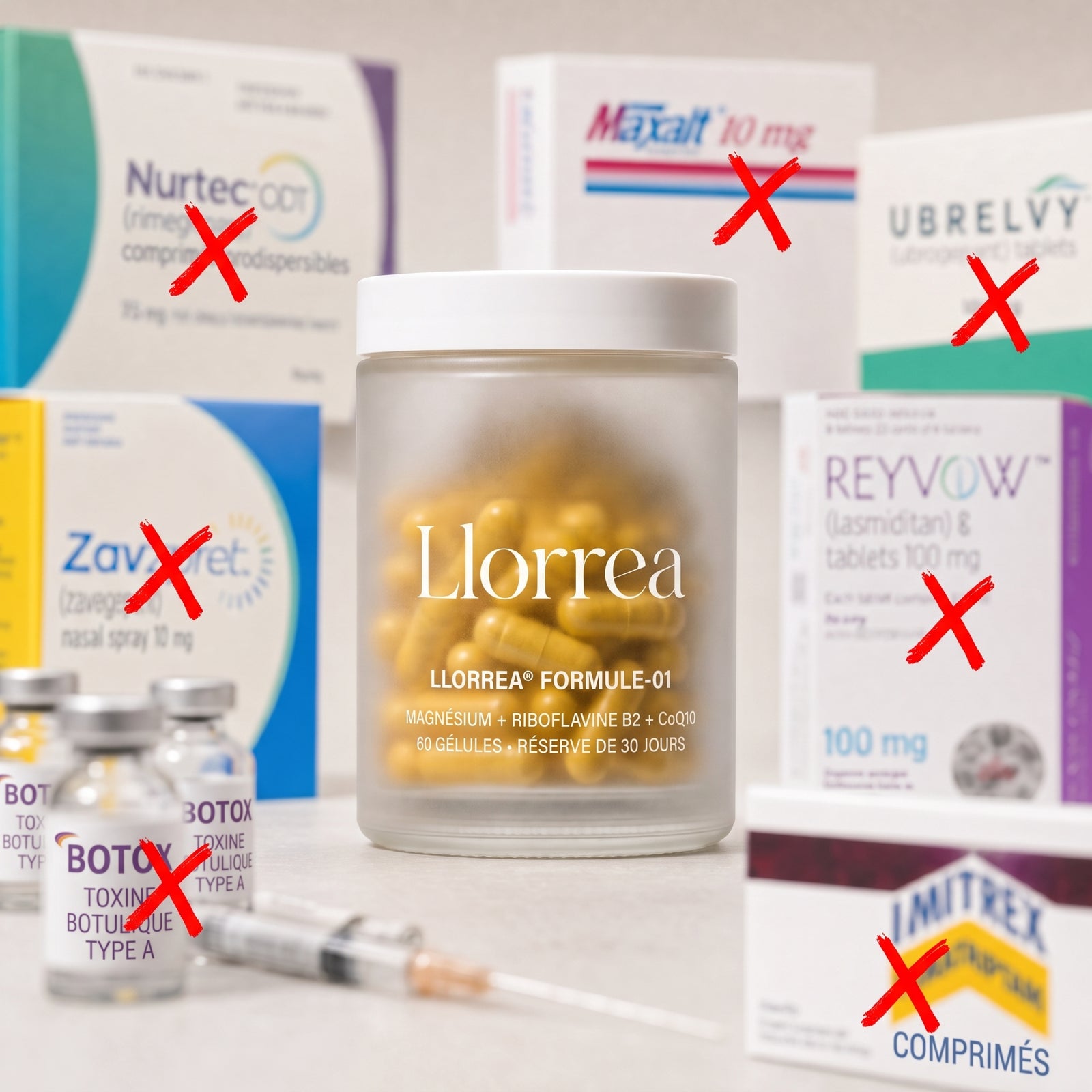 Prévenez vos migraines.Sans les effets secondaires.