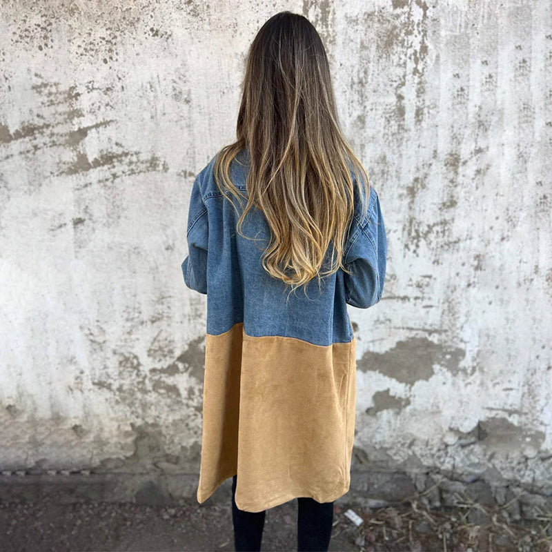 Charly | Μεσαίου Μήκους Denim-Trenchcoat